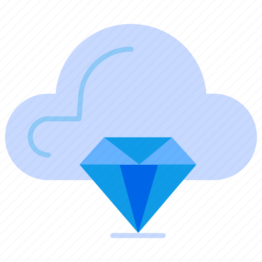 Cloud, diamond, premium, server, survice icon - Download on Iconfinder