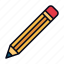 pencil, draw, edit, writing, tools, office, material, school, education