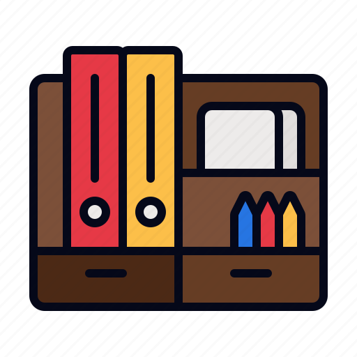 Desk, organizer, organised, office, supplies, material, pencil icon - Download on Iconfinder