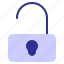 key, lock, password, privacy, security, unlocked 