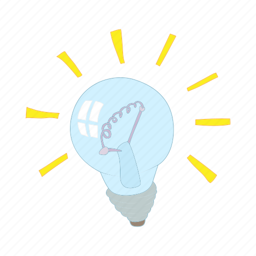 Bulb, cartoon, concept, electricity, energy, idea, light icon - Download on Iconfinder