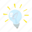 bulb, cartoon, concept, electricity, energy, idea, light 