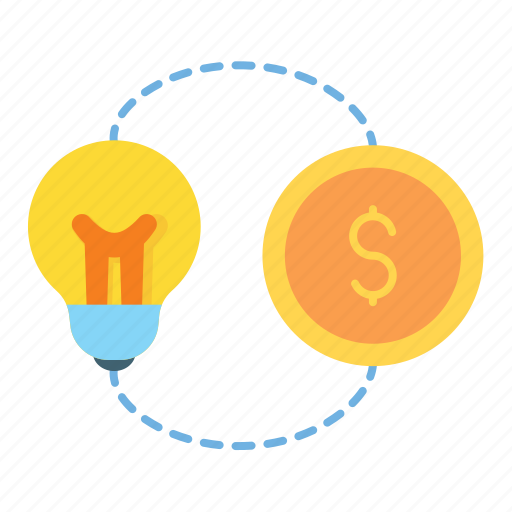 Bulb, coin, economy, exchange, finance, idea, money icon - Download on Iconfinder