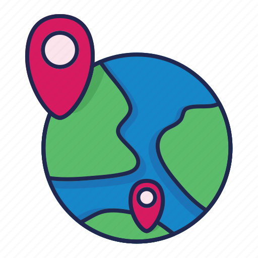 Globe, location, pin, world, maps icon - Download on Iconfinder