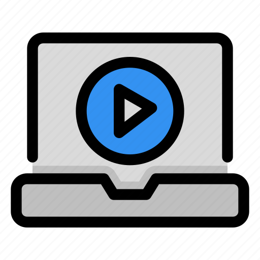 Video, player, laptop, multimedia, play icon - Download on Iconfinder