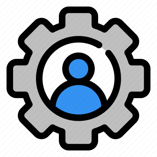 User, security, profile, gear, account icon - Download on Iconfinder