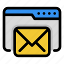 email, browser, envelope, website, mail