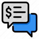 chat, message, business, finance, dollar