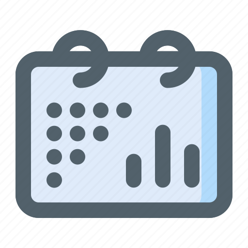 Calendar, chart, dots, graph icon - Download on Iconfinder