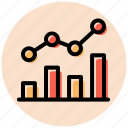 benefits, growth, statistics, bar chart, line chart, stats, business and finance, line graph