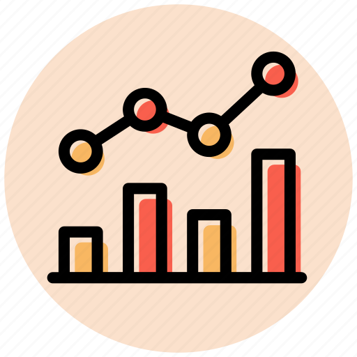 Benefits, growth, statistics, bar chart, line chart, stats, business and finance icon - Download on Iconfinder