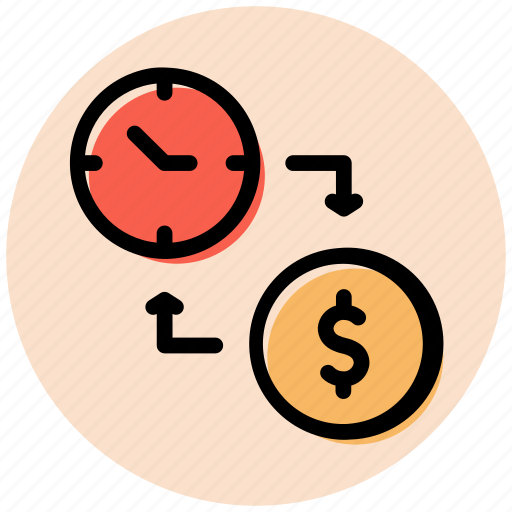 Time, time is money, clock, money, business and finance, professions and jobs, business icon - Download on Iconfinder