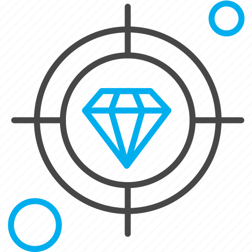 Business, diamond, marketing, target icon - Download on Iconfinder