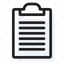 clipboard, note, list, document, office, report, business