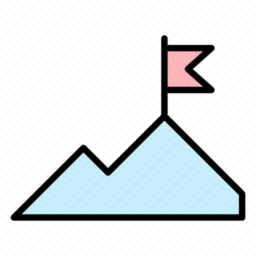 Achieve, mountain, flag, target, seo, marketing, goal icon - Download on Iconfinder