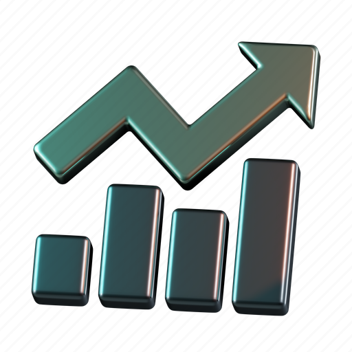 Chart, graph, profit, investment, marketing 3D illustration - Download on Iconfinder