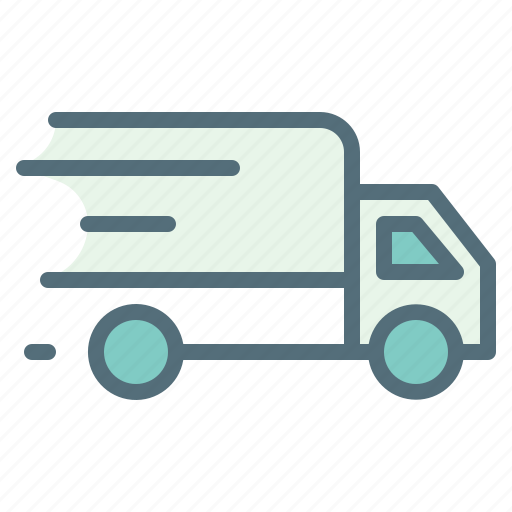Courier, deliver, delivery, fast, shipping, truck icon - Download on Iconfinder