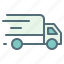 courier, deliver, delivery, fast, shipping, truck 