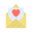 love letter, heart, envelope, card
