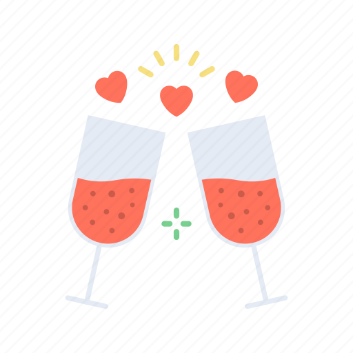 Wedding glasses, drink, champagne, cocktail icon - Download on Iconfinder