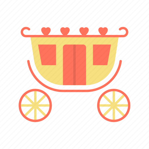 Wedding carriage, transport, medieval, vehicle icon - Download on Iconfinder