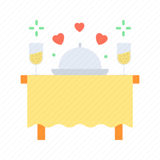 Dinner date, meal, lunch, food icon - Download on Iconfinder