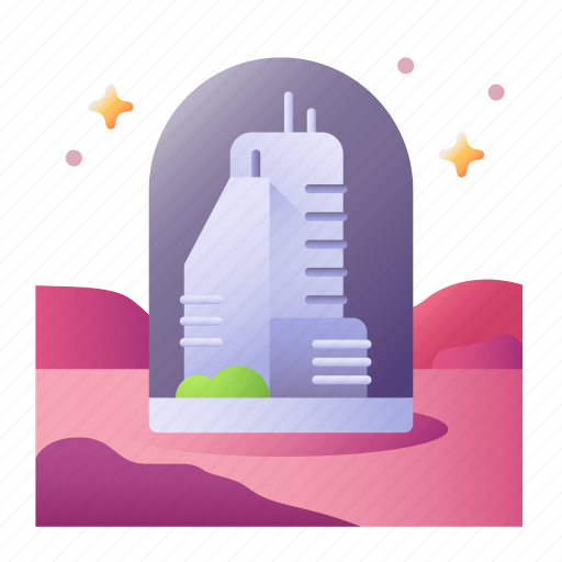 Mars, city, space, station, building icon - Download on Iconfinder