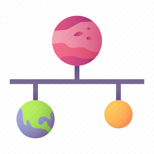 Planet, connection, earth, mars icon - Download on Iconfinder