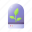 terrarium, leaves, plant, nature, sci, fi 