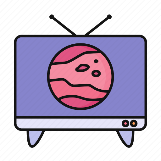 Mars, planet, tv, television icon - Download on Iconfinder