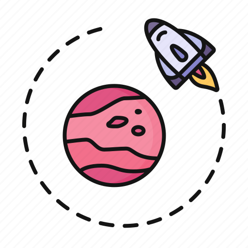 Rocket, orbitation, mars icon - Download on Iconfinder