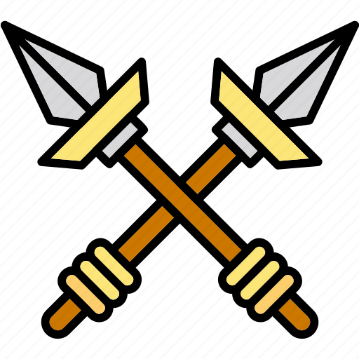 Spears, battle, harpoon, warrior, weapon icon - Download on Iconfinder