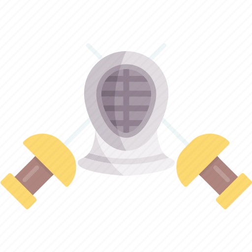 Fencing, combat, cross, games, olympics, sports, swords icon - Download on Iconfinder