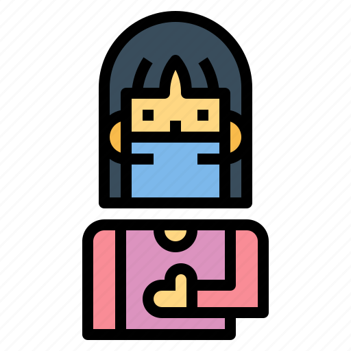 Mask, protec, protection, woman icon - Download on Iconfinder