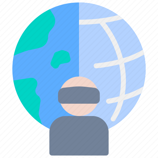 Metaverse, virtual, reality, vr, 3d glasses, digital land icon - Download on Iconfinder