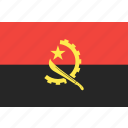 angola, country, flag, nation, world