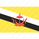 brunei, country, flag, nation, world
