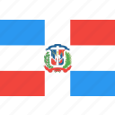 country, dominican, flag, nation, republic, world
