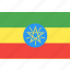country, ethiopia, flag, nation, world 