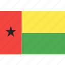 bissau, country, flag, guinea, nation, world