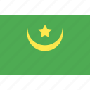 country, flag, mauritania, nation, world