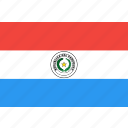 country, flag, nation, paraguay, world