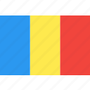 country, flag, nation, romania, world