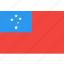country, flag, nation, samoa, world 