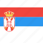 country, flag, nation, serbia, world 