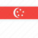 country, flag, nation, singapore, world