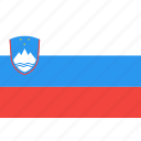 country, flag, nation, slovenia, world