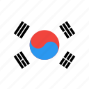 country, flag, korea, nation, south, world