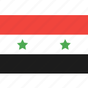 country, flag, nation, syria, world