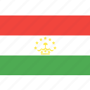 country, flag, nation, tajikistan, world